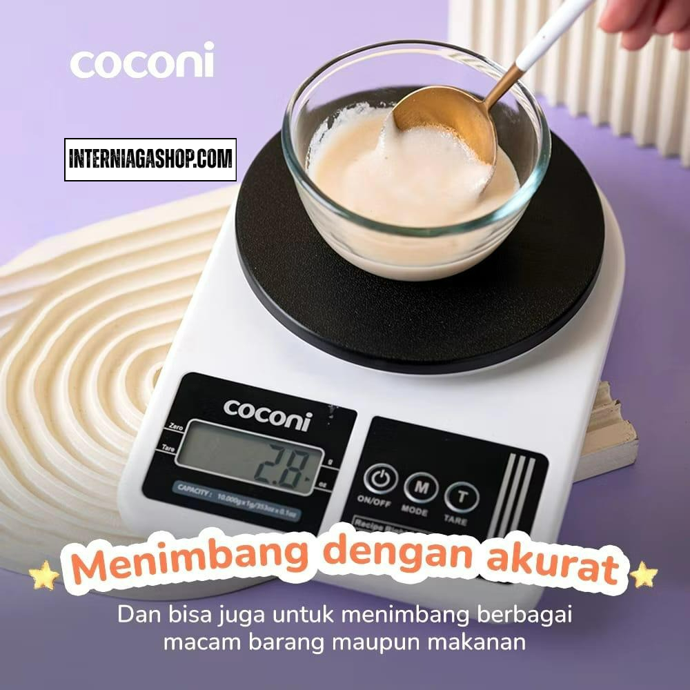 COCONI RecipeRight Baby Kitchen Scale | Timbangan Digital Portable MPASI Bayi | Timbangan Makan | Timbangan Dapur/perlengkapan MPASI/perlengkapan dapur/ - Gambar 5