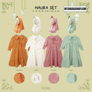 BOHOPANNA NAURA SET RAYA SERIES COLOR NAILA SIZE 1Y