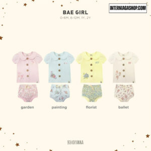 BOHOPANNA - BOHOPANNA - BAE GIRL - SETELAN ANAK PEREMPUAN - SETELAN BAYI PEREMPUAN COLOR FLORIST SIZE 6-12M