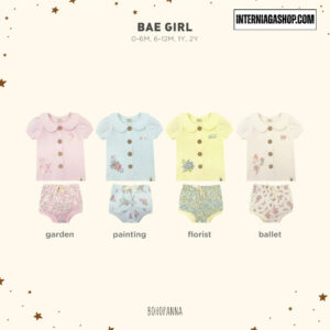 BOHOPANNA - BOHOPANNA - BAE GIRL - SETELAN ANAK PEREMPUAN - SETELAN BAYI PEREMPUAN COLOR BALLET SIZE 2Y