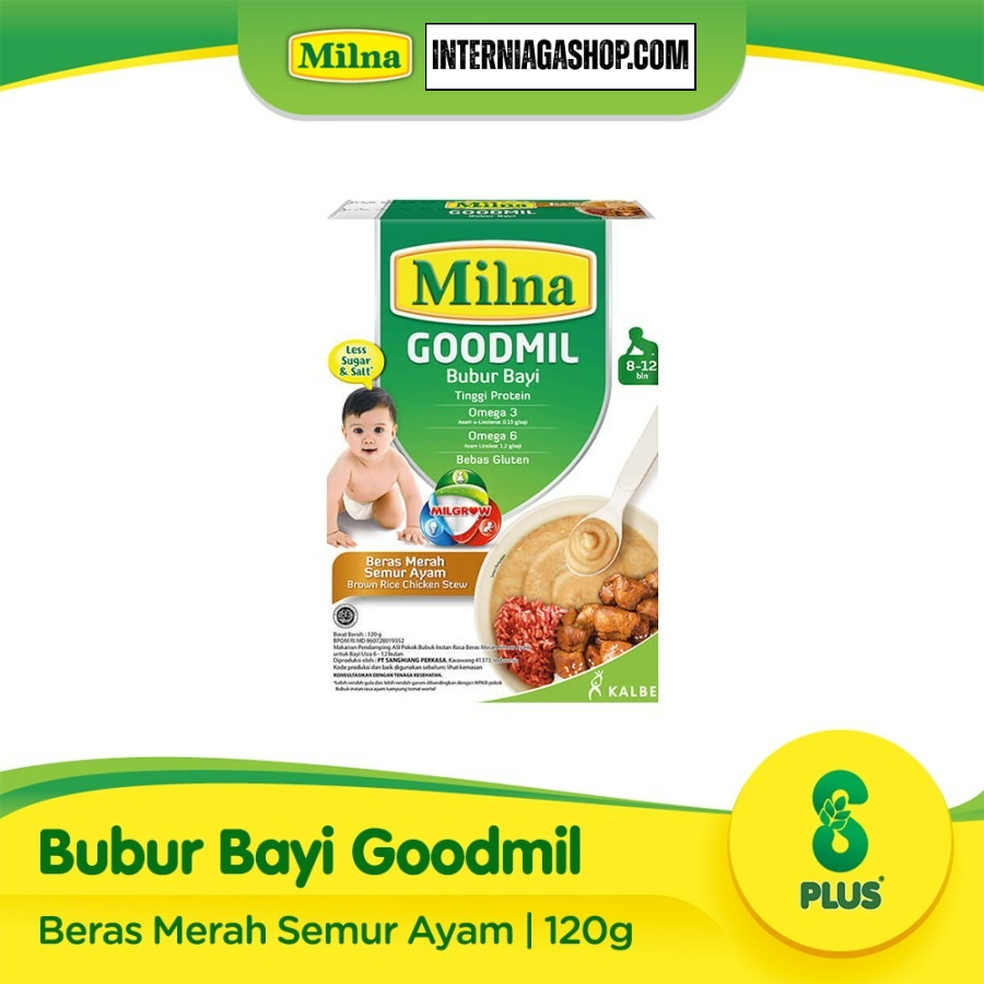 Milna - GM Bubur Bayi 9+ 120Gr BUBUR PEACH STRW JRK