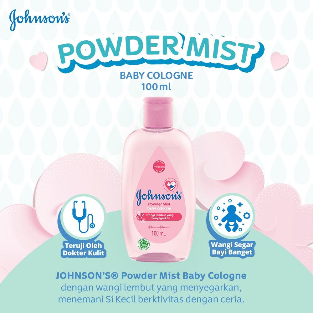 JOHNSONS BABY PARFUME ALL VARIANT 100ML AROMA POWDER MIST - Gambar 8
